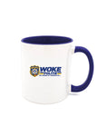 Bart De Pauw - Wit/Blauw 'Woke Politie' Mok