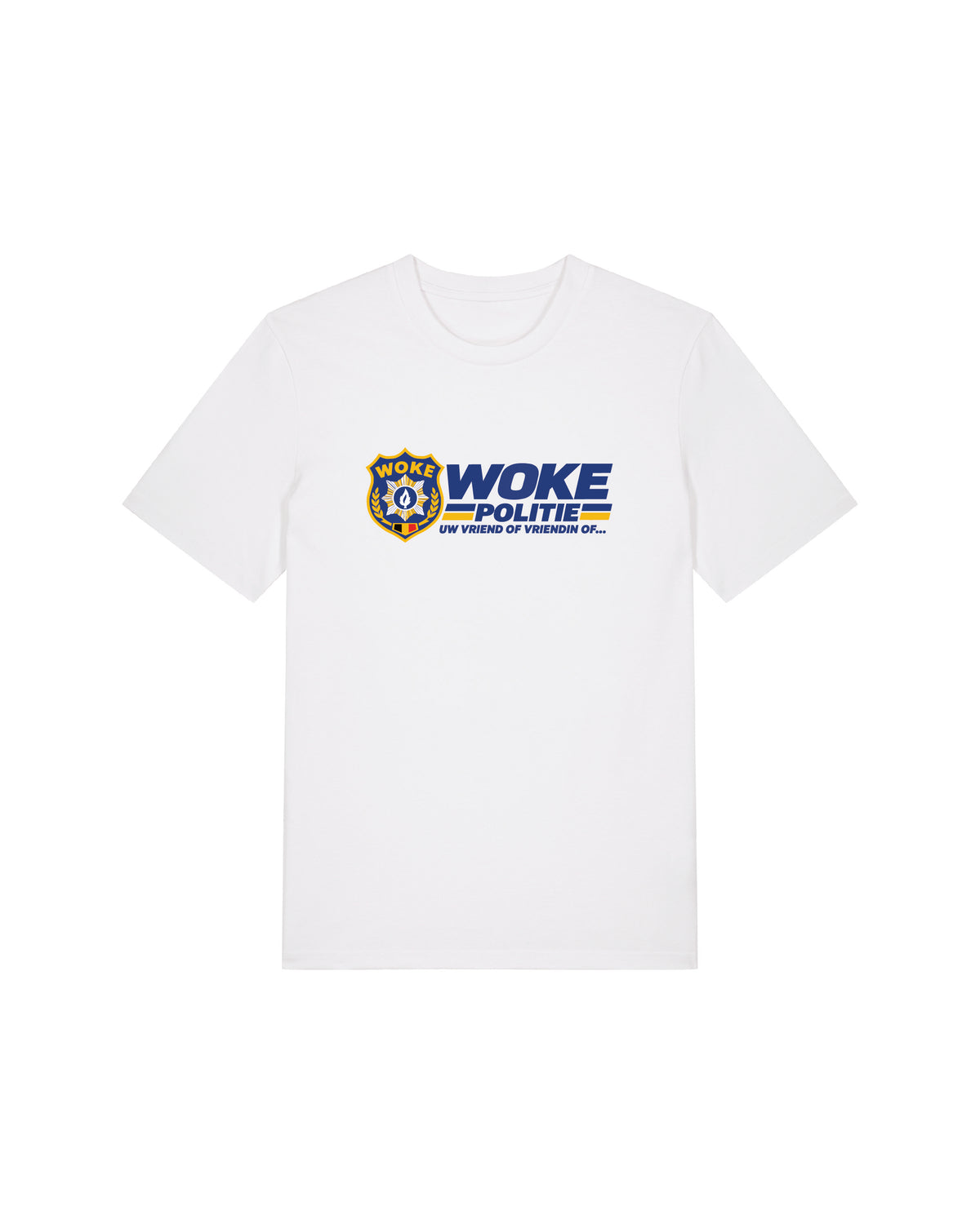 Bart De Pauw - Witte 'Woke Politie' T-Shirt